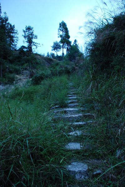 就素这样从山顶往谷底走