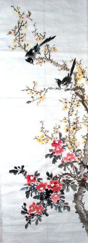 1月6日画腊梅茶花.jpg