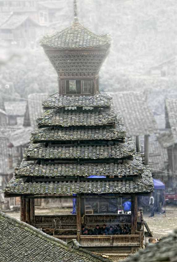 侗寨鼓楼