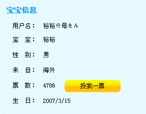 投票结果