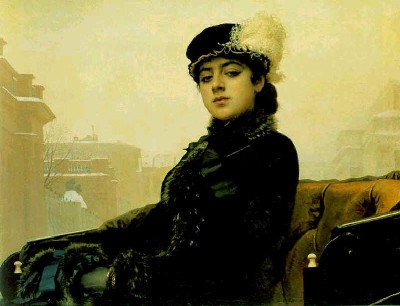 《无名女郎》 克拉姆斯柯伊（1837-1887）.jpg