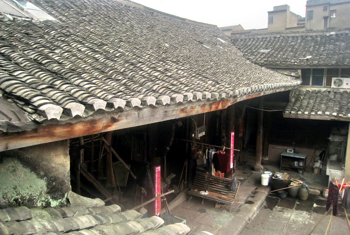 从楼上看许家道地