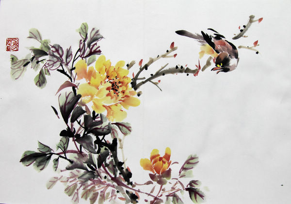 册页画-牡丹(黄)0.jpg